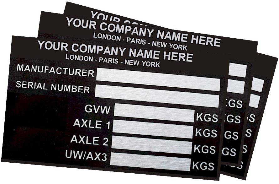 VIN PLATES Custom Vehicle Identification Number Plates 